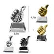 Creative Thumb Crystal Trophy Customization | https://www.bestnamebadges.com