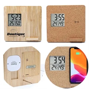 Meteorological Clock Temperature and humidity display Stand