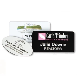 Full Color Digital Print Name Plate with Engraving | https://www.bestnamebadges.com