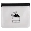 Sunflower PEVA Zip Closure Utility Bag | https://www.bestnamebadges.com