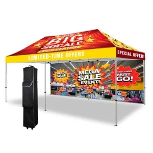10' X 20' Aluminum Canopy Tent Kit w/ Full Back Wall