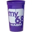 22 Oz. Smooth Stadium Cup (Screen Printed) | https://www.bestnamebadges.com