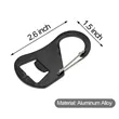Key Chain Carabiner With Bottle Opener | https://www.bestnamebadges.com