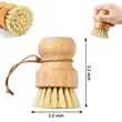 Bamboo Dish Scrub Brush | https://www.bestnamebadges.com