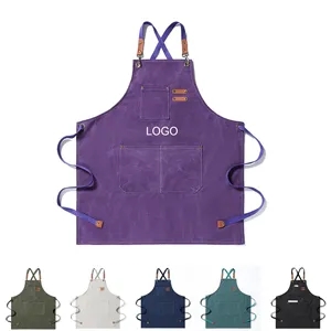 Chef Apron for Men Women with Large Pockets