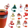 Christmas Straw Cover Cap | https://www.bestnamebadges.com