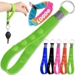 Push Pop Stress Reliever Keychain Silicone Wrist Strap | https://www.bestnamebadges.com