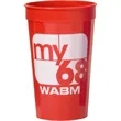 22 Oz. Fluted Stadium Cup (Screen Printed) | https://www.bestnamebadges.com