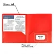 2-Pocket A4 Folder With Card Holder | https://www.bestnamebadges.com