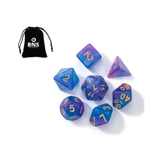 7pcs Acrylic Polyhedral Dice Table Board Role Playing Game