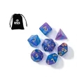 7pcs Acrylic Polyhedral Dice Table Board Role Playing Game | https://www.bestnamebadges.com