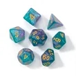 7pcs Acrylic Polyhedral Dice Table Board Role Playing Game | https://www.bestnamebadges.com