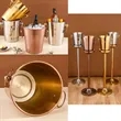 Custom Stainless Steel Ice Bucket with Classic Handles | https://www.bestnamebadges.com