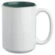 Full Color Sublimated 15 oz. Two-Tone Ceramic Coffee Mug | https://www.bestnamebadges.com