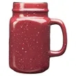 16 oz. Glossy Speckled Ceramic Mason Jar Coffee Mugs | https://www.bestnamebadges.com