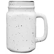 16 oz. Glossy Speckled Ceramic Mason Jar Coffee Mugs | https://www.bestnamebadges.com