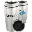 16 oz. Stainless Steel Travel Mugs Tumbler w/ Custom Logo | https://www.bestnamebadges.com