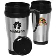 14 oz. Stainless Steel Tumbler Double Wall Travel Mugs | https://www.bestnamebadges.com