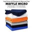 Custom Microfiber Waffle Pattern Magnetic Golf Towel | https://www.bestnamebadges.com