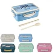 Custom Plastic Microwave Wheat Straw Lunch Box | https://www.bestnamebadges.com