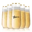 Plastic Shatterproof Cocktail Stemless Champagne Flutes | https://www.bestnamebadges.com