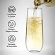 Plastic Shatterproof Cocktail Stemless Champagne Flutes | https://www.bestnamebadges.com