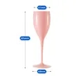 Champagne Party Flutes Plastic Wine Glasses | https://www.bestnamebadges.com