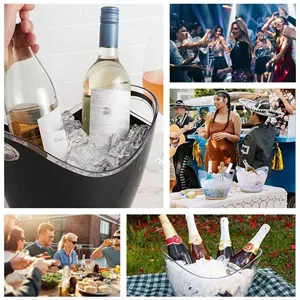 4L Clear Acrylic Wine Champagne Ice Bucket