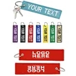 Personalized Custom Double Sides Embroidered Key Tag | https://www.bestnamebadges.com