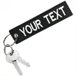 Personalized Custom Double Sides Embroidered Key Tag | https://www.bestnamebadges.com