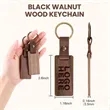 Leather Wood Keychain | https://www.bestnamebadges.com