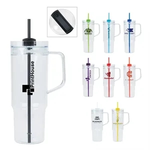 Oliver 40 oz. Clear AS Travel Mug | https://www.bestnamebadges.com