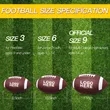 Custom American PU Football Official Size 9 | https://www.bestnamebadges.com