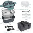 Portable Ultra Quick Electric Heated Lunch Box | https://www.bestnamebadges.com