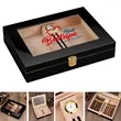 Cedar Wood Humidor Case Cigar Storage Box With Hygrometer | https://www.bestnamebadges.com