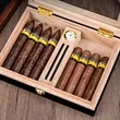 Cedar Wood Humidor Case Cigar Storage Box With Hygrometer | https://www.bestnamebadges.com
