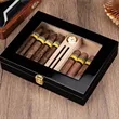 Cedar Wood Humidor Case Cigar Storage Box With Hygrometer | https://www.bestnamebadges.com
