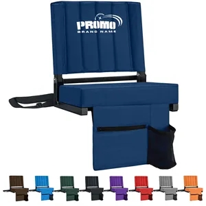 Portable Shoulder Straps Cup Holder Bleachers Stadium Seat | https://www.bestnamebadges.com
