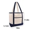 Foldable Multipurpose Portable Heavy Cotton Canvas Tote Bag | https://www.bestnamebadges.com