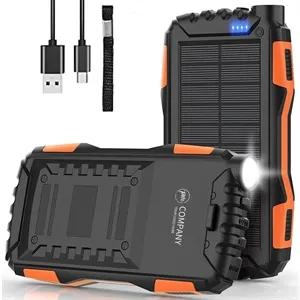 42800mAh Built-in Flashlight Solar Fast Charger Power Bank | https://www.bestnamebadges.com