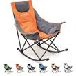 Oversized Folding Lawn Padded Recliner Rocking Camping Chair | https://www.bestnamebadges.com