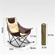 Oversized Folding Lawn Padded Recliner Rocking Camping Chair | https://www.bestnamebadges.com