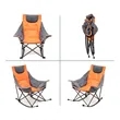Oversized Folding Lawn Padded Recliner Rocking Camping Chair | https://www.bestnamebadges.com
