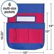 Classroom Organizer Label Slot Multiple Chair Back Pockets | https://www.bestnamebadges.com