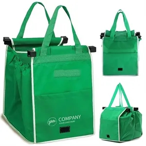Promotional Reusable ECO Grocery Shopping Trolley Bags | https://www.bestnamebadges.com