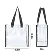 Transparent Work Concerts Travel Stadium Compliant Tote Bag | https://www.bestnamebadges.com