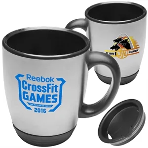 16 oz. Stainless Steel Bistro Travel Mugs | https://www.bestnamebadges.com