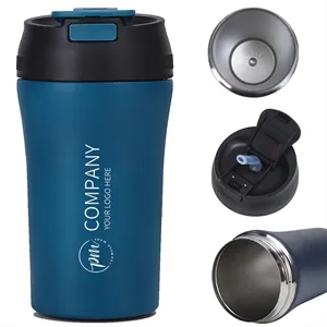 14oz Leakproof Insulated Vacuum Coffee Cup Travel Mug | https://www.bestnamebadges.com