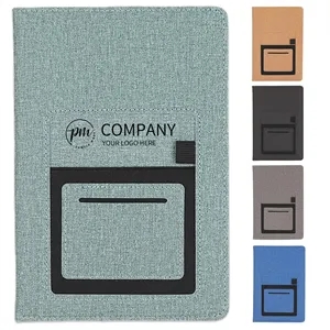 A5 Multifunctional Business Gift Cover Pocket Notebook | https://www.bestnamebadges.com
