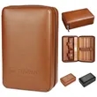 Travel Portable Cutter Lighter Leather Wood Cigar Case | https://www.bestnamebadges.com